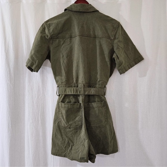 Universal Thread Olive Green Short Sleeve Romper/ Size: 2 - Picture 5 of 7